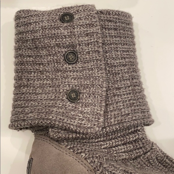 UGG Classic Cardy Knit Boot In Grey - Picture 10 of 13